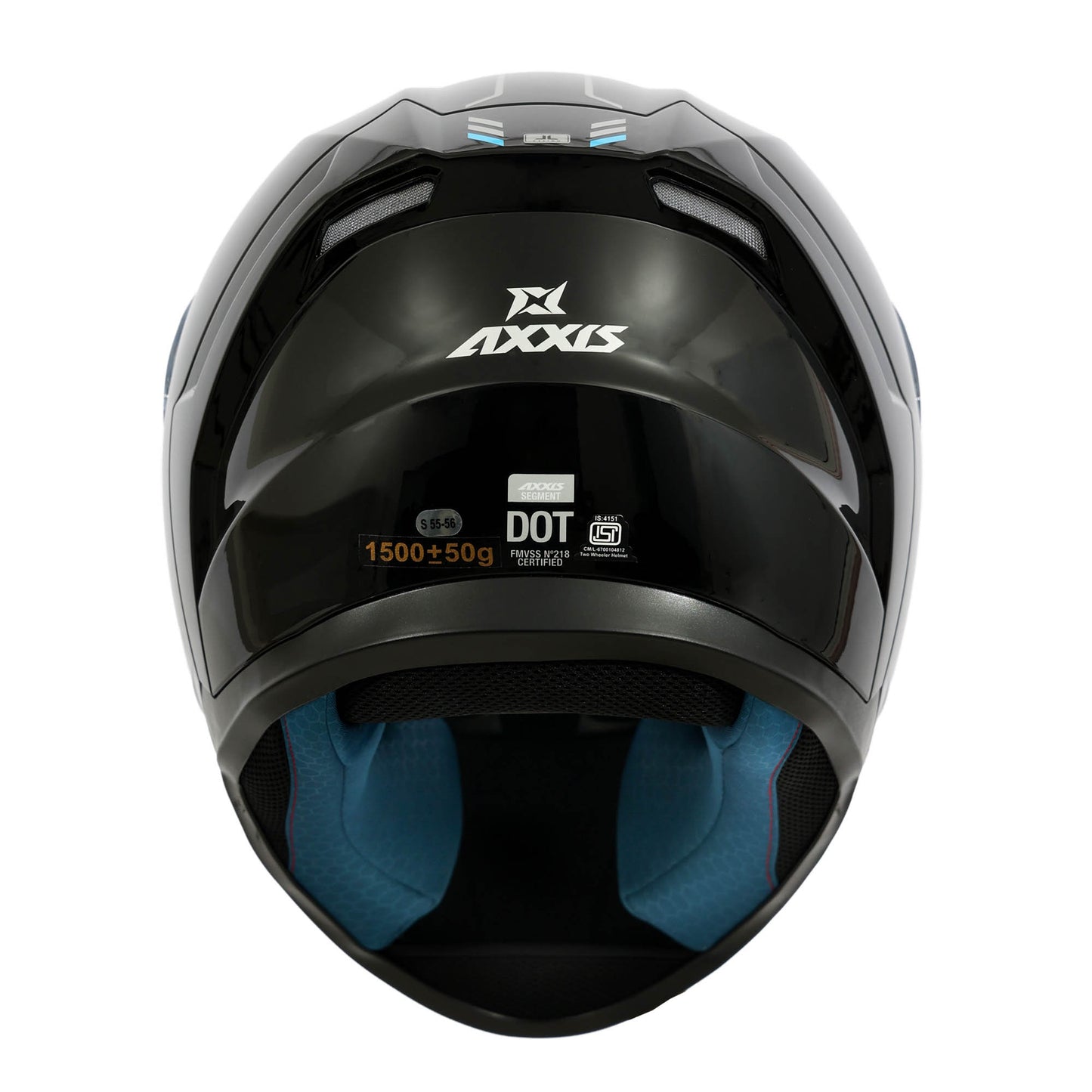 AXXIS FF109BSV EAGLE SV (SPOILER) SOLID A1 HELMET - GLOSS BLACK