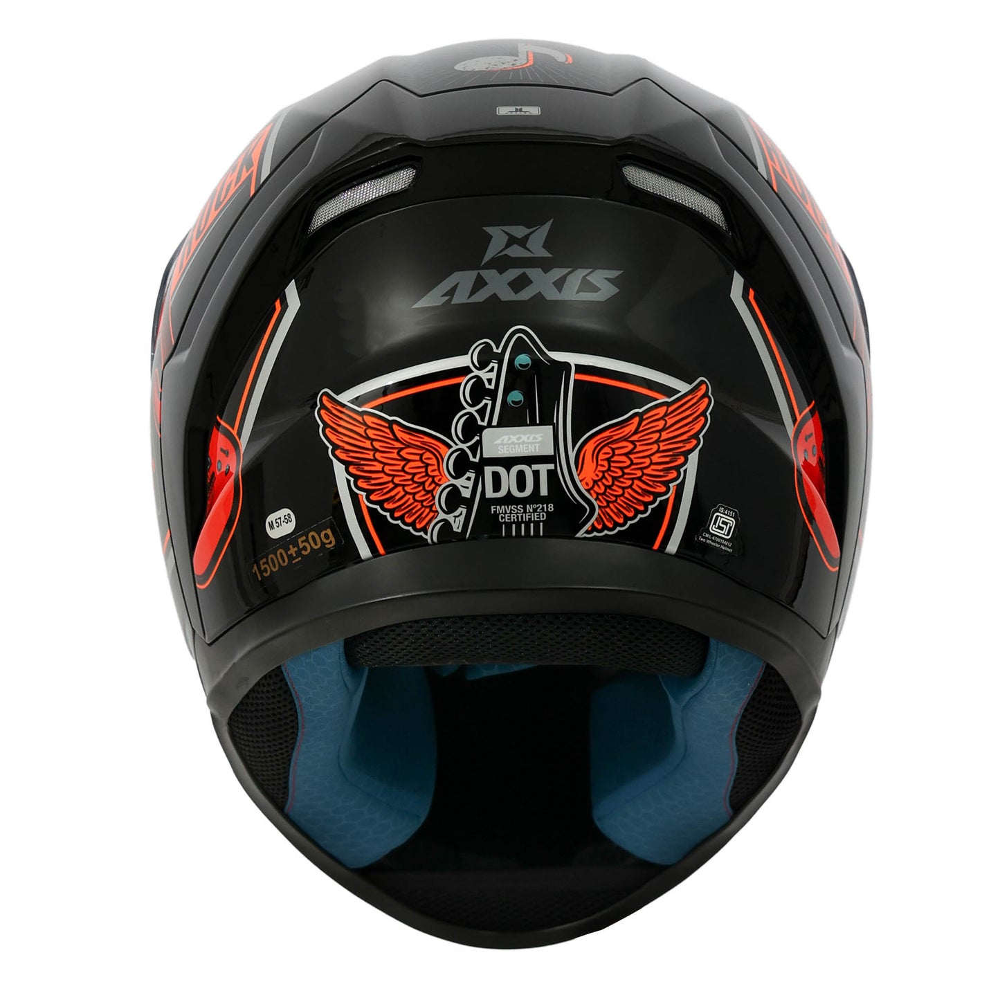 AXXIS FF117B SEGMENT ROCK STUDIO B4 HELMET - FLUOR GLOSS