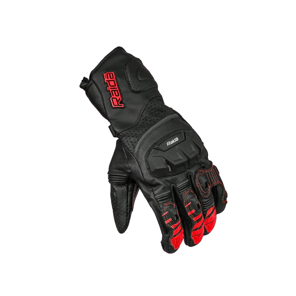 RAIDA AEROPRIX MOTORCYCLE GLOVES | RED