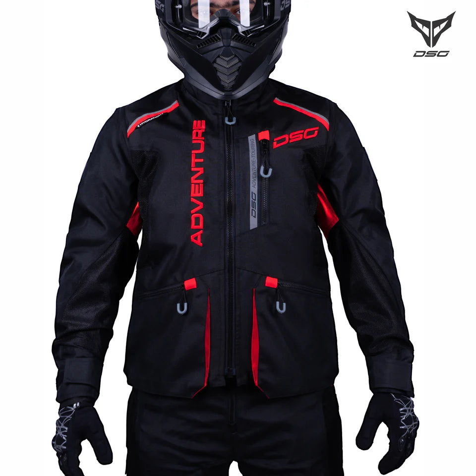DSG ADV RIDING JACKET - BLACK RED