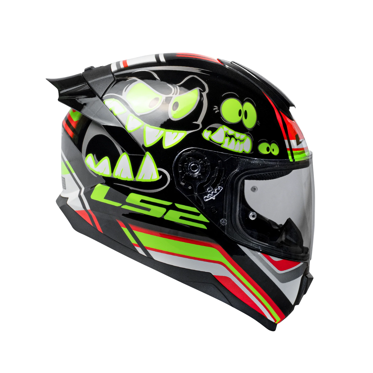 LS2 FF802 FLASH ELVES HELMET - GLOSS BLACK GLOW