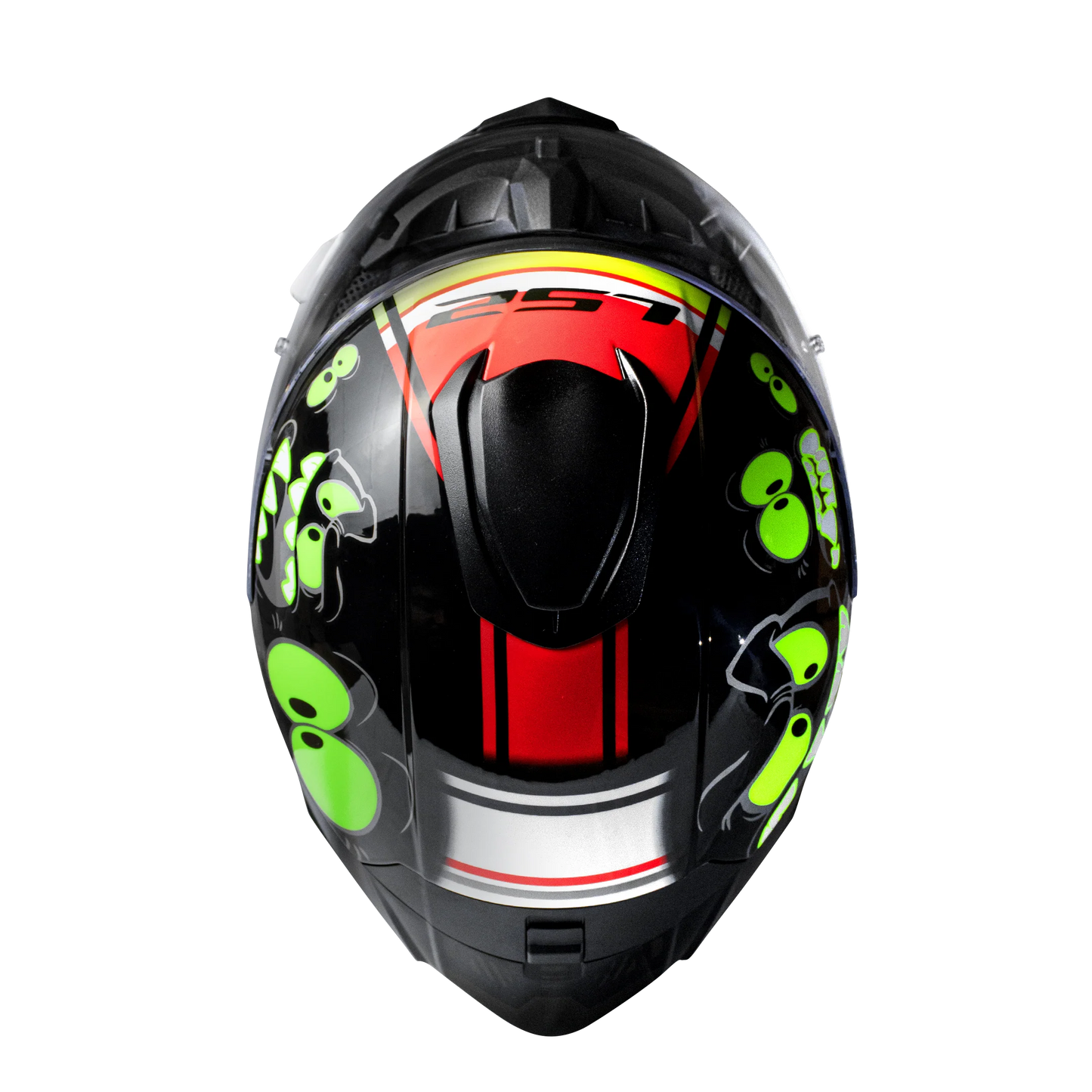 LS2 FF802 FLASH ELVES HELMET - GLOSS BLACK GLOW
