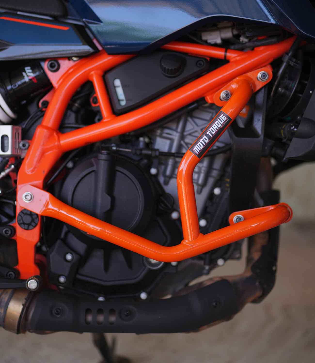 MOTO TORQUE BEETLE CRASH GUARD (ORANGE) FOR KTM DUKE 250/390 GEN-3