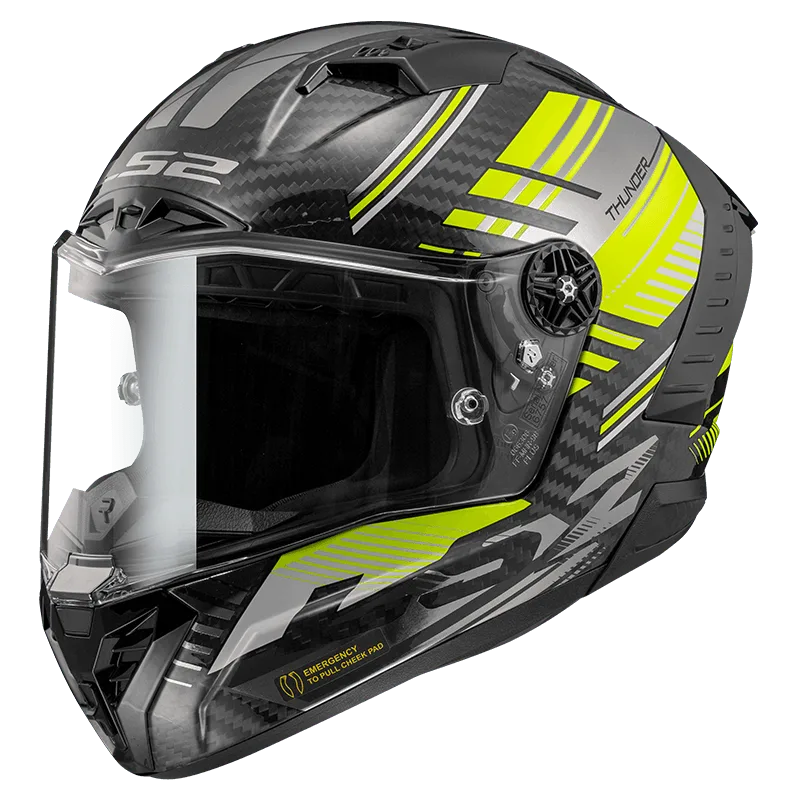 LS2 FF805 THUNDER CARBON VOLT GLOSS BLACK H-V YELLOW-06