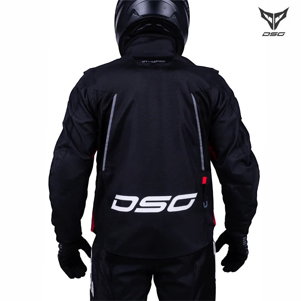 DSG ADV RIDING JACKET - BLACK RED