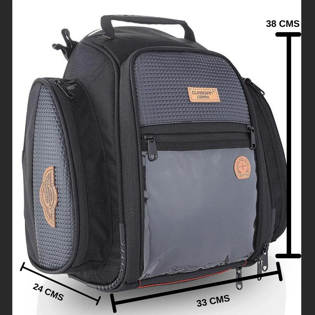 SHARK UNIVERSAL (NON-MAGNETIC) 28L TANK BAG WITH RAIN COVER