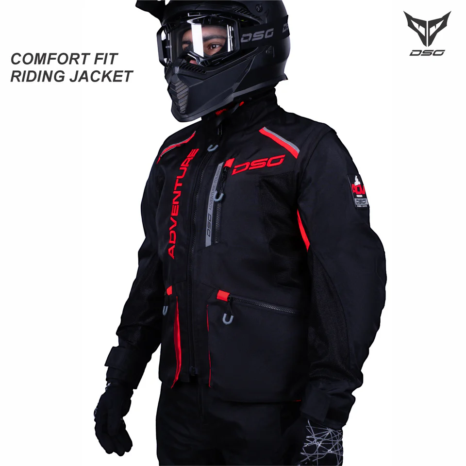 DSG ADV RIDING JACKET - BLACK RED