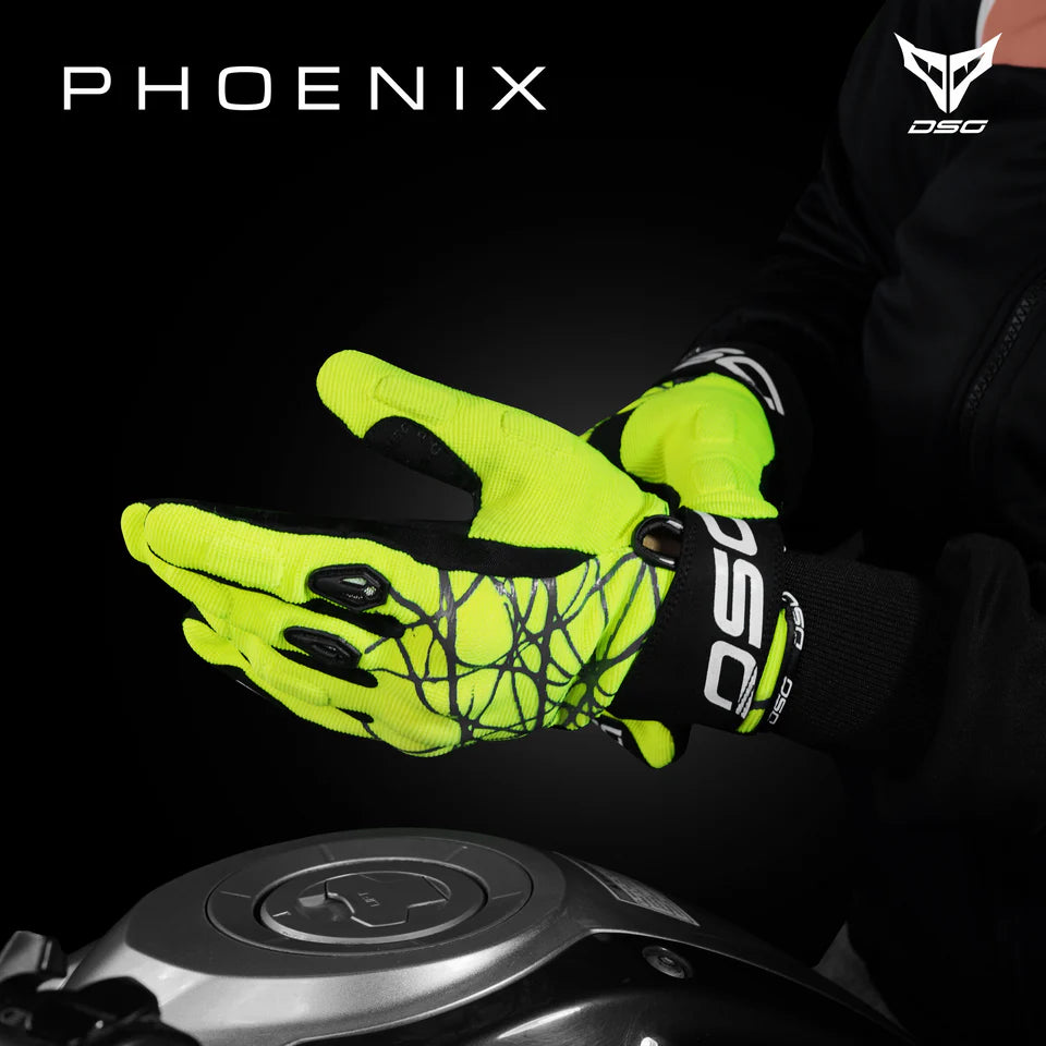 DSG PHOENIX AIR RIDING GLOVE - YELLOW FLUO