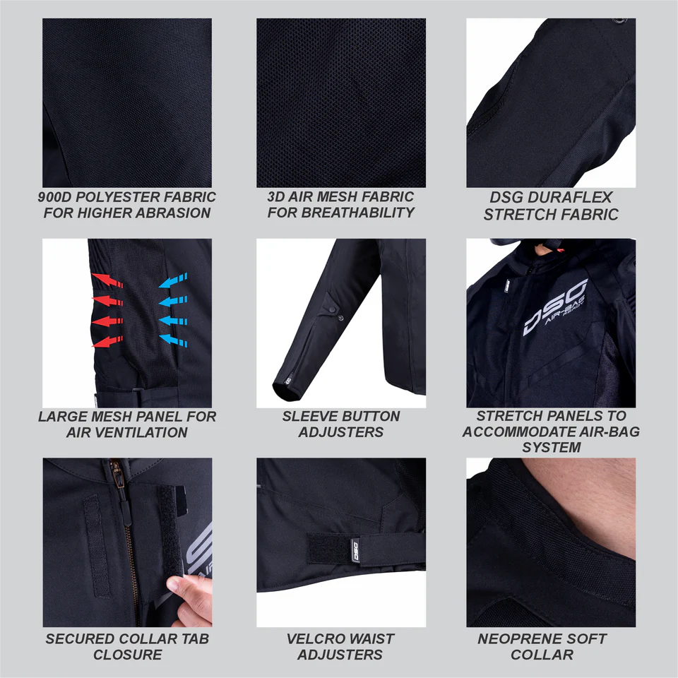 DSG RACE PRO V2 RIDING JACKET - BLACK