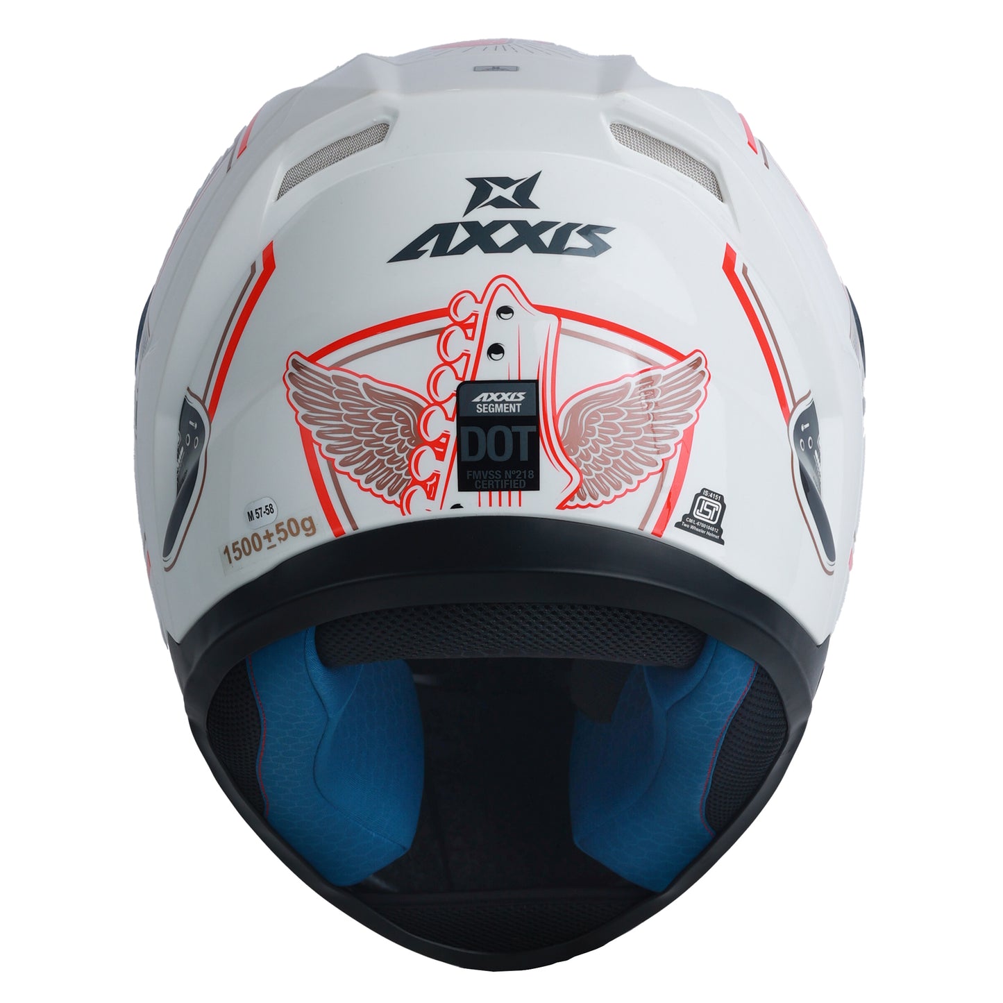 AXXIS FF117B SEGMENT ROCK STUDIO A5 HELMET - FLUOR GLOSS