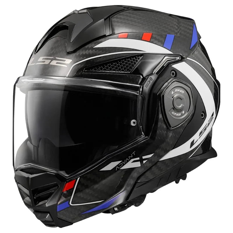 LS2 FF901 ADVANT X CARBON FUTUREHELMET - GLOSS WHITE BLUE 06