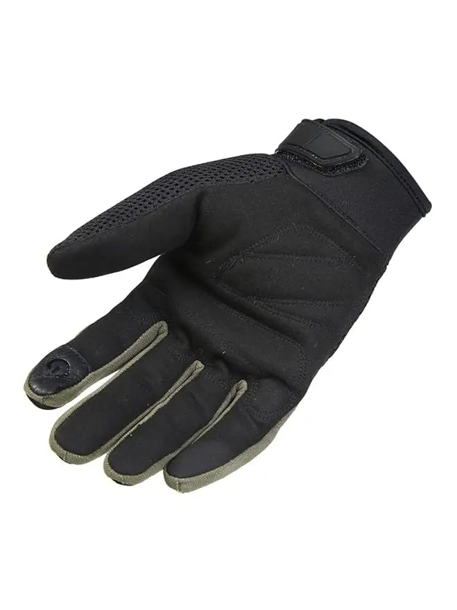 ROYAL ENFIELD URBAN HUSTLER ROVER V3 RIDING GLOVES - OLIVE & BLACK