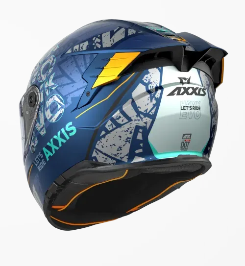 AXXIS HAWK EVO SV LET'S RIDE C7 BLUE MATT