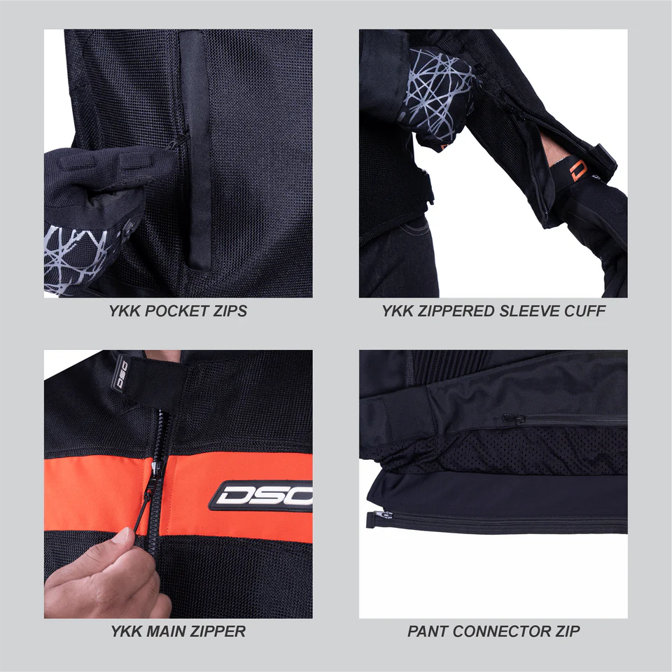 DSG ROADSTER RIDING JACKET - BLACK RED