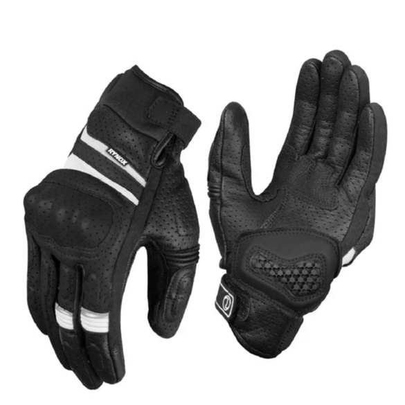 RYNOX AIR GT GLOVES - BLACK WHITE