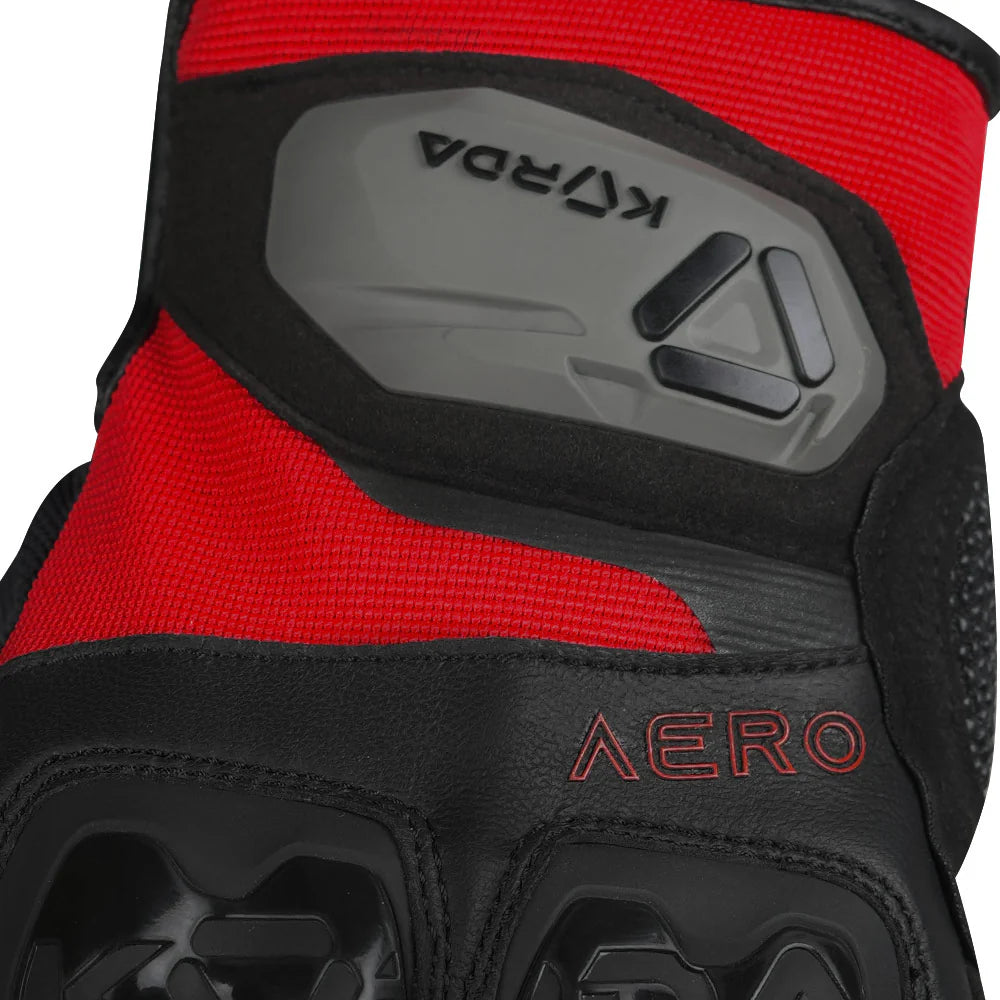 KORDA AERO RIDING GLOVES - RED