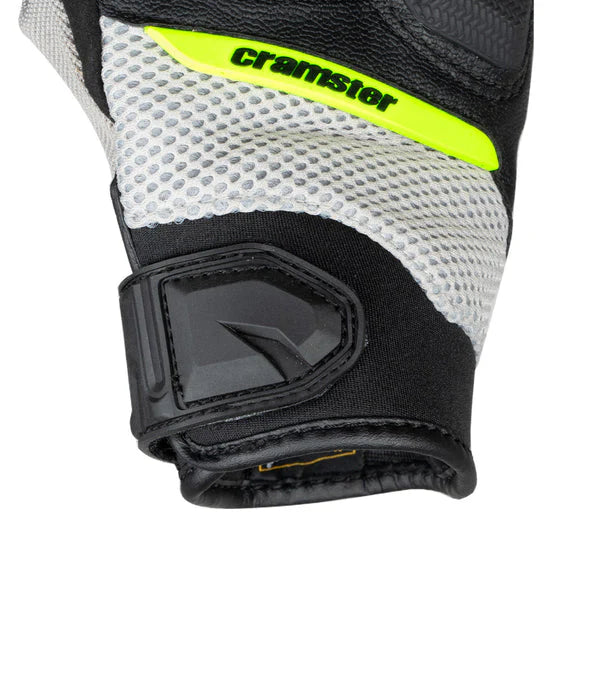 CRAMSTER BREEZER GLOVES - BLACK HI VIZ GREEN