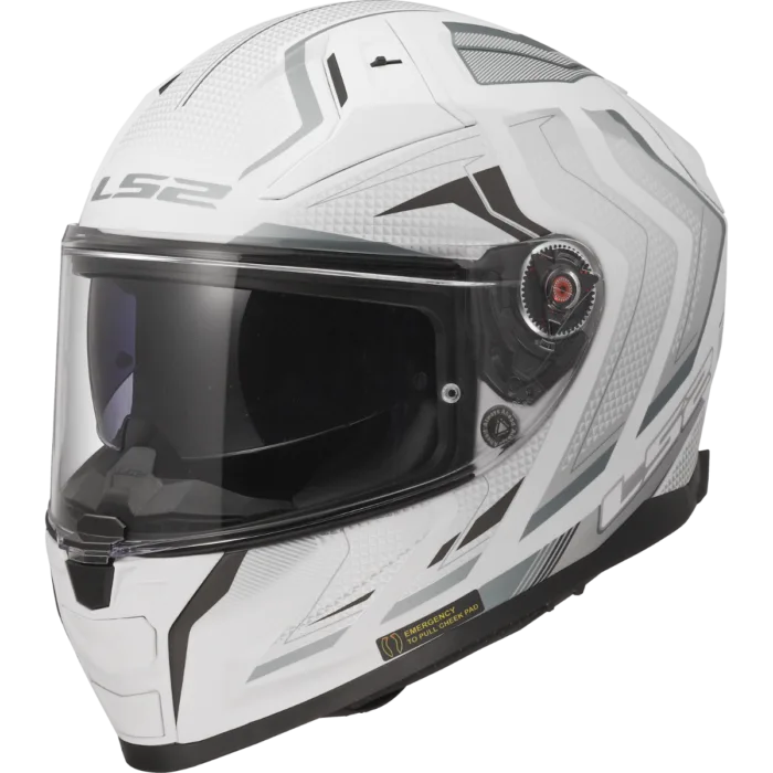 LS2 FF811 VECTOR II ALIZER WHITE SILVER
