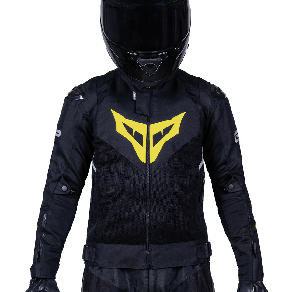DSG GPX RIDING JACKET - BLACK YELLOW FLUO