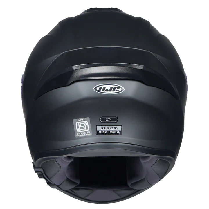 HJC C7X SOLID SEMI FLAT BLACK HELMET