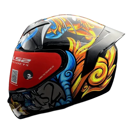 LS2 FF352 ROOKIE FOO DOG BLACK YELLOW