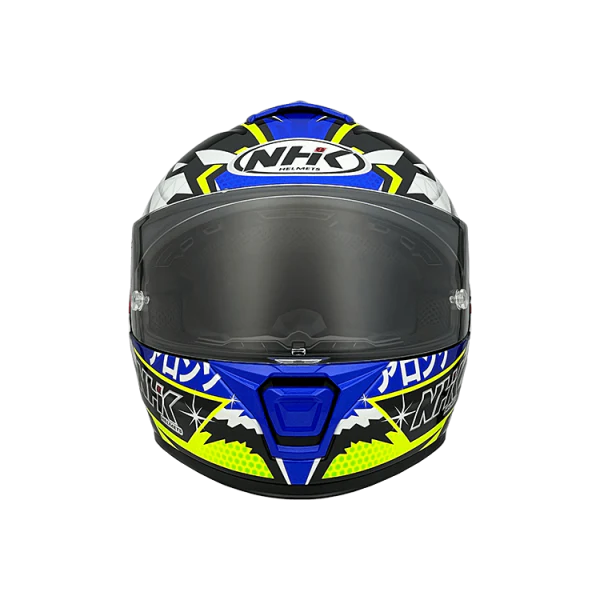 NHK K5R 2V ALONSO LOPEZ #4 GLOSS BLACK BLUE HELMET