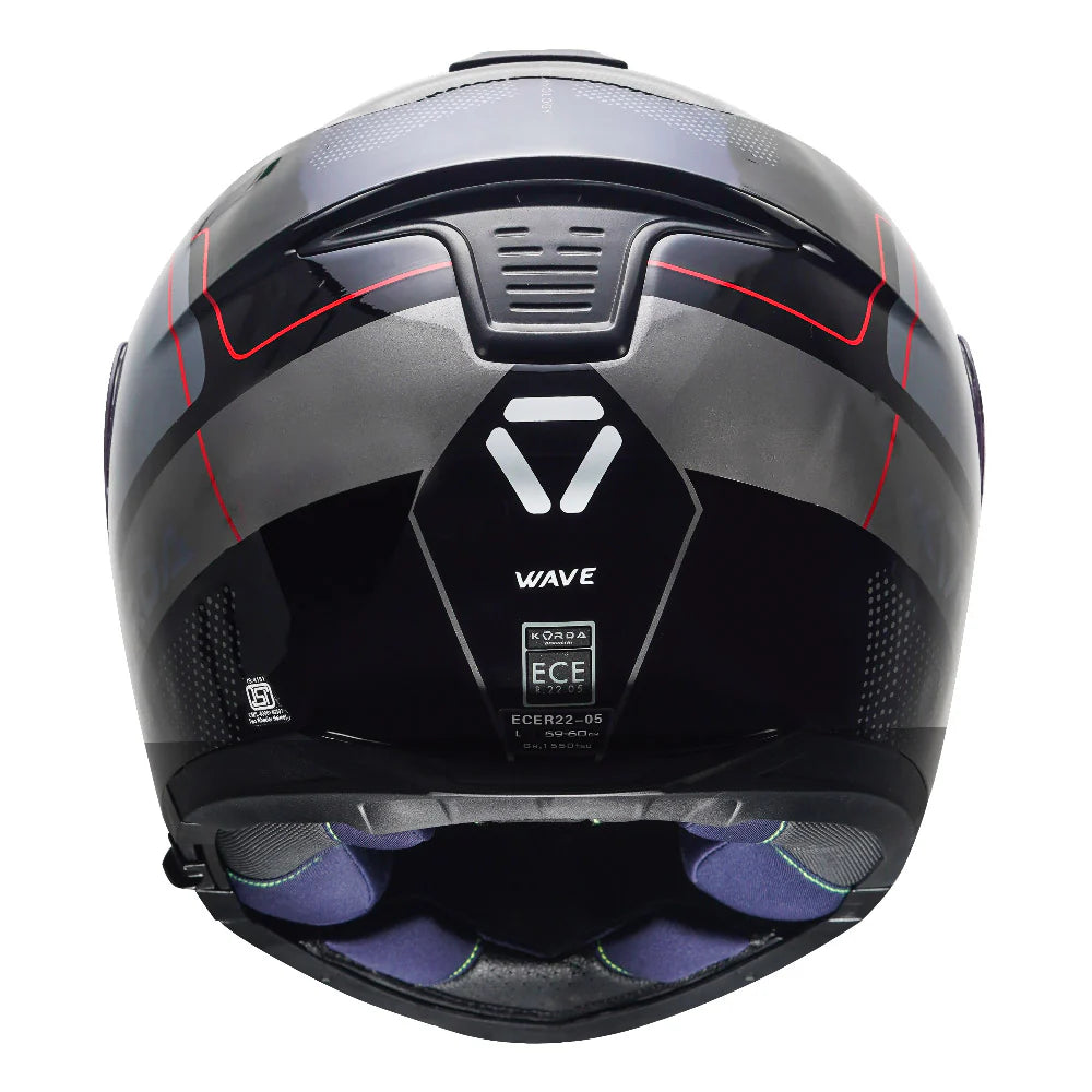KORDA DISCOVERY WAVE MODULAR HELMET - GLOSS RED