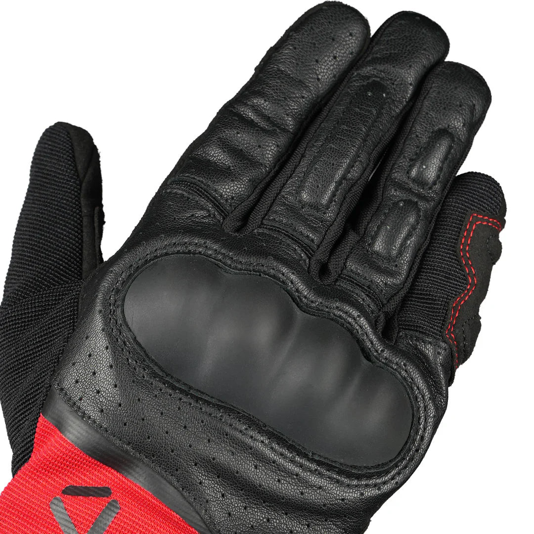 KORDA TRIAD RIDING GLOVES - BLACK & RED