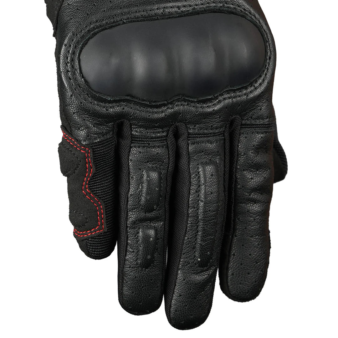 KORDA TRIAD RIDING GLOVES - BLACK & RED