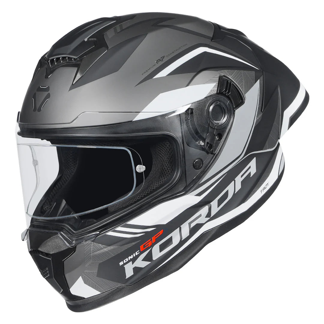 KORDA SONIC GP TROY HELMET - GREY