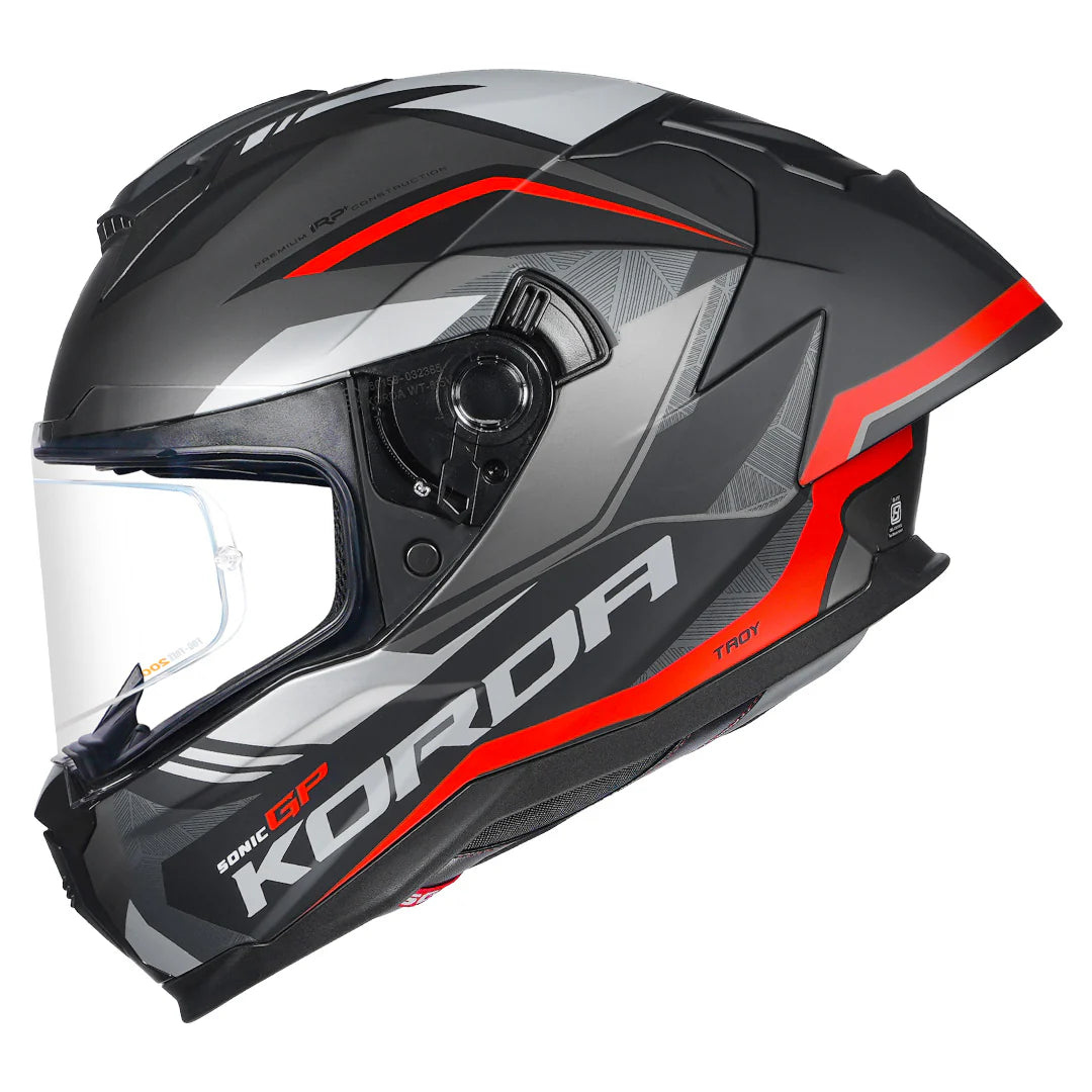 KORDA SONIC GP TROY HELMET - RED