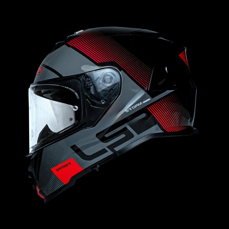 LS2 FF800 STORM HELMET - EPIC BLACK RED