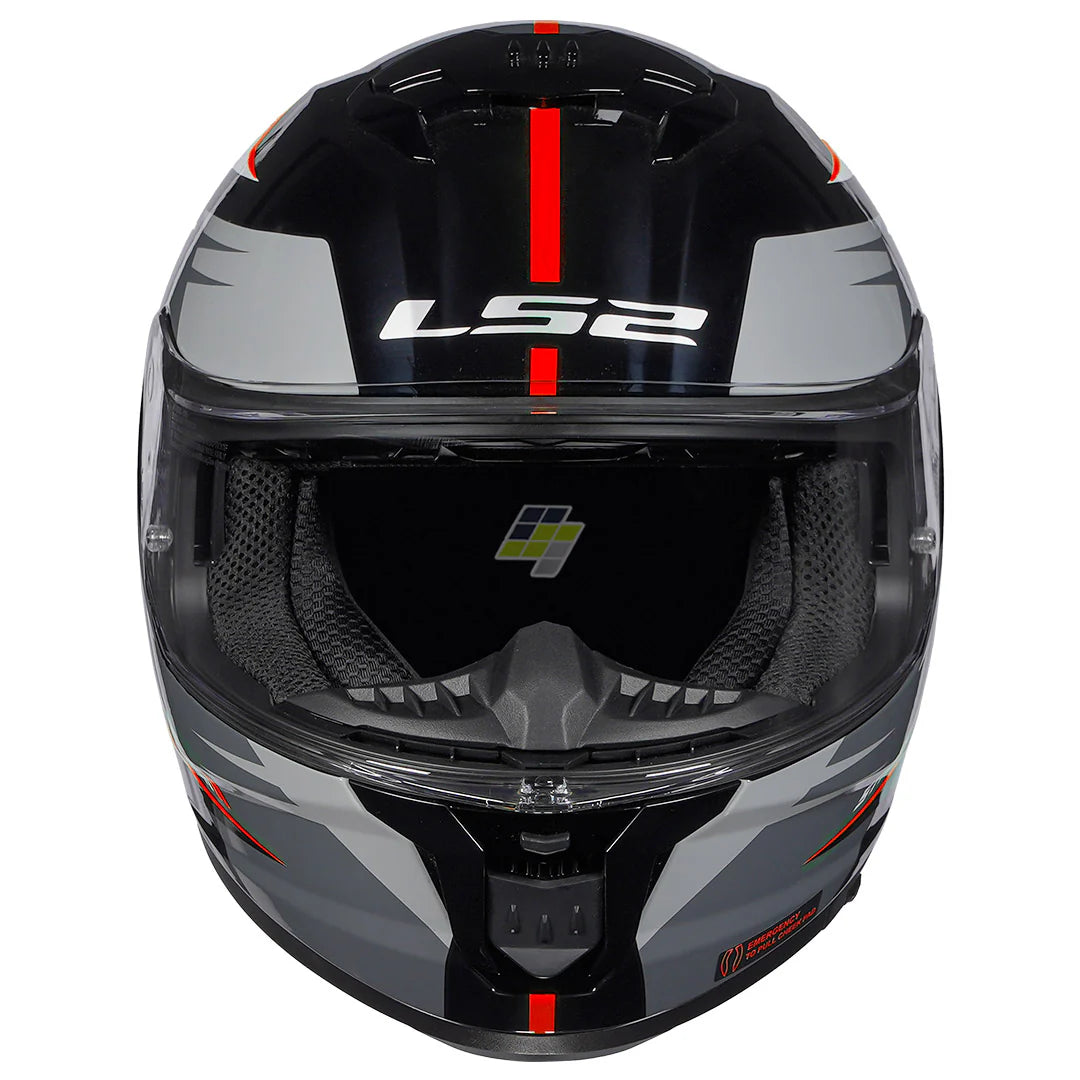 LS2 FF320 STREAM METEOR HELMET - BLACK RED