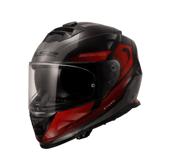 LS2 FF800 STORM II KRONOS RED GREY-06