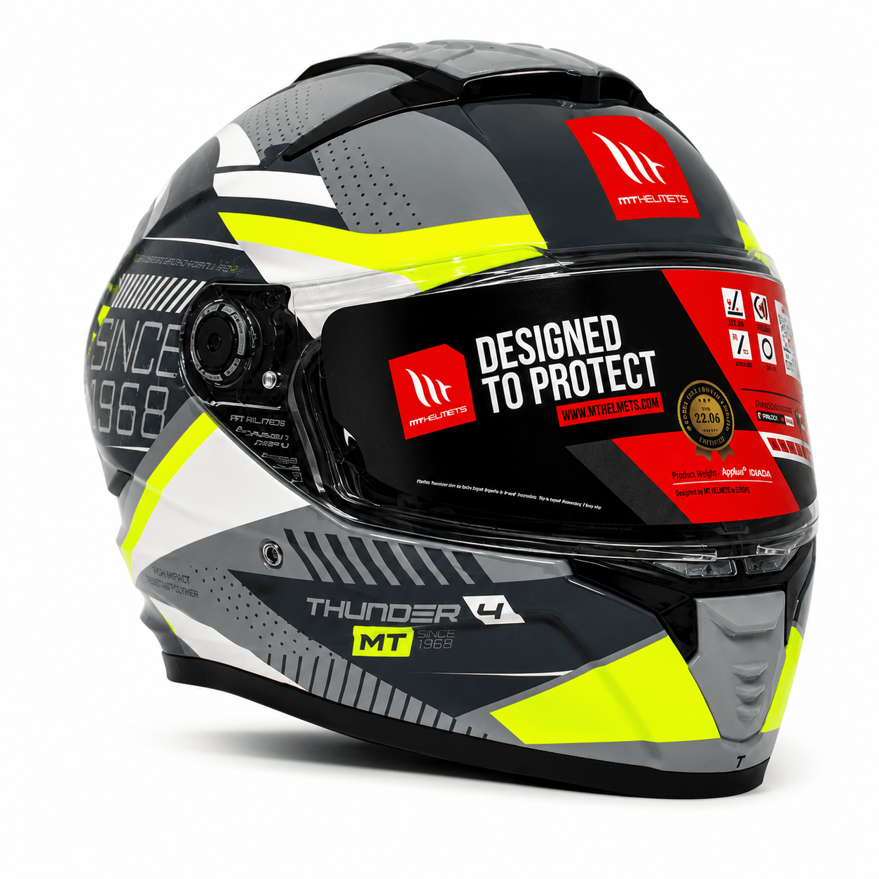 MT THUNDER 4 SV LUMINENCE H3 FLUOR GLOSS HELMET