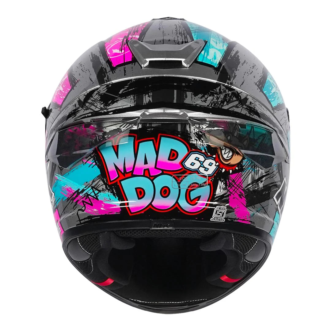 NHK K5R ARCHIE MCD 69 SIL PINK HELMET