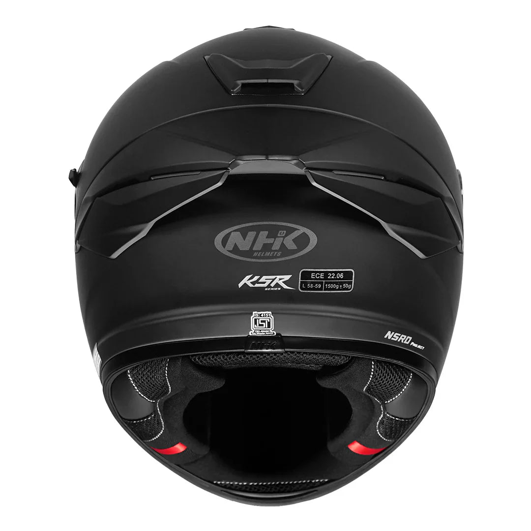 NHK K5R SOLID MATT BLACK HELMET