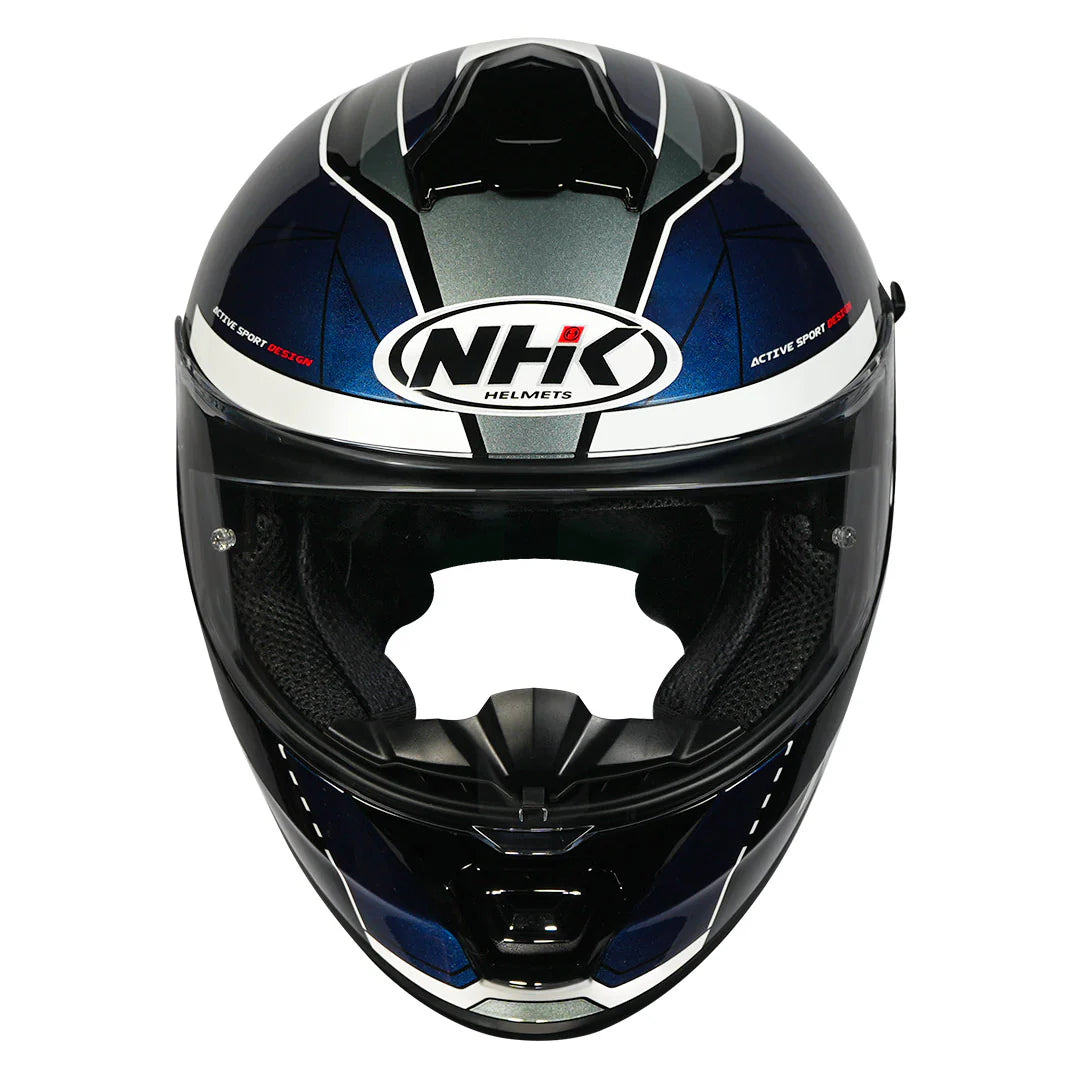 NHK K5R TRIANGLE BLACK SILVER HELMET