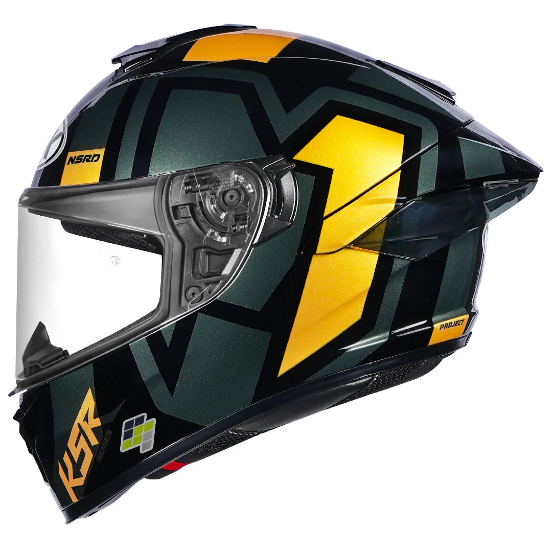 NHK K5R SHEILD BLACK YELLOW HELMET