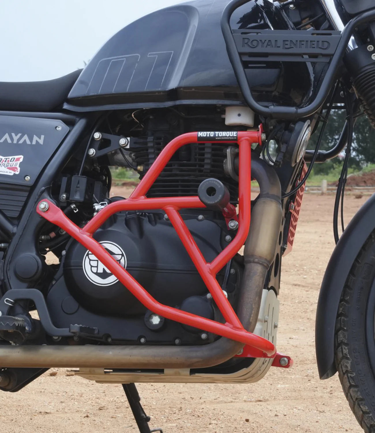 MOTO TORQUE GUARDIAN - HIMALAYAN CRASH GUARD RED