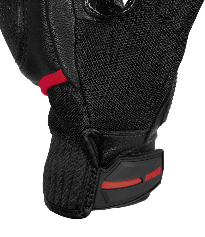 RYNOX TORNADO PRO 4 GLOVES - BLACK RED