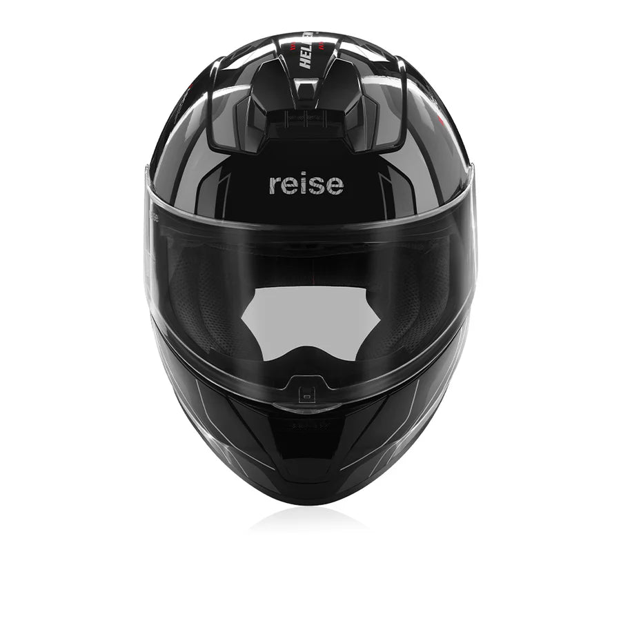 REISE HELDEN HELMET - GREY / BLACK GLOSS