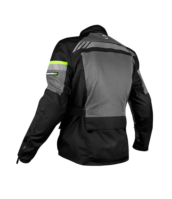 RYNOX STEALTH AIR PRO JACKET - BLACK HI-VIZ GREEN