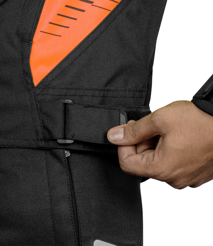 RYNOX TORNADO PRO 4 JACKET - CE CERTIFIED CLASS A - BLACK ORANGE