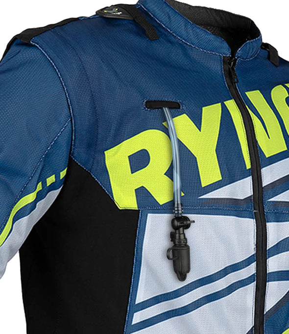 RYNOX DUNE NEO TRAIL OFFROAD JACKET - BLUE HI-VIZ GREEN