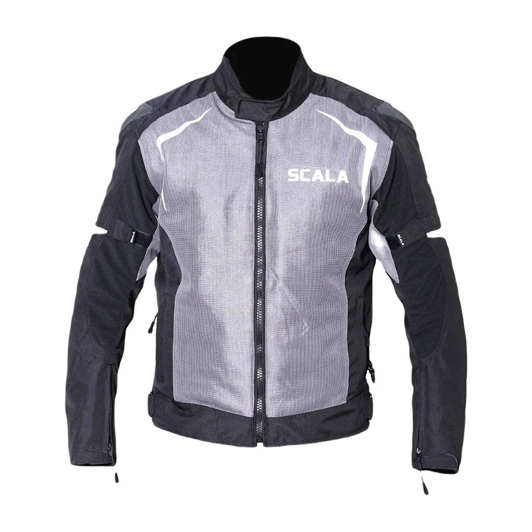 SCALA MARVEL V2 RIDING JACKET - BLACK AND GREY