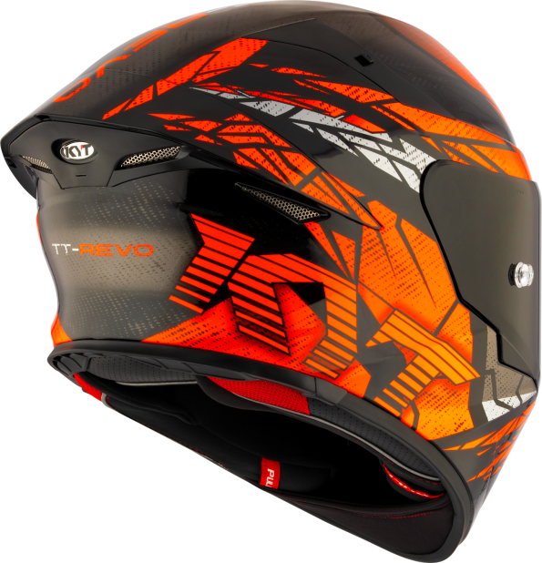 KYT TT REVO HELMET - COMBUSTION ORANGE