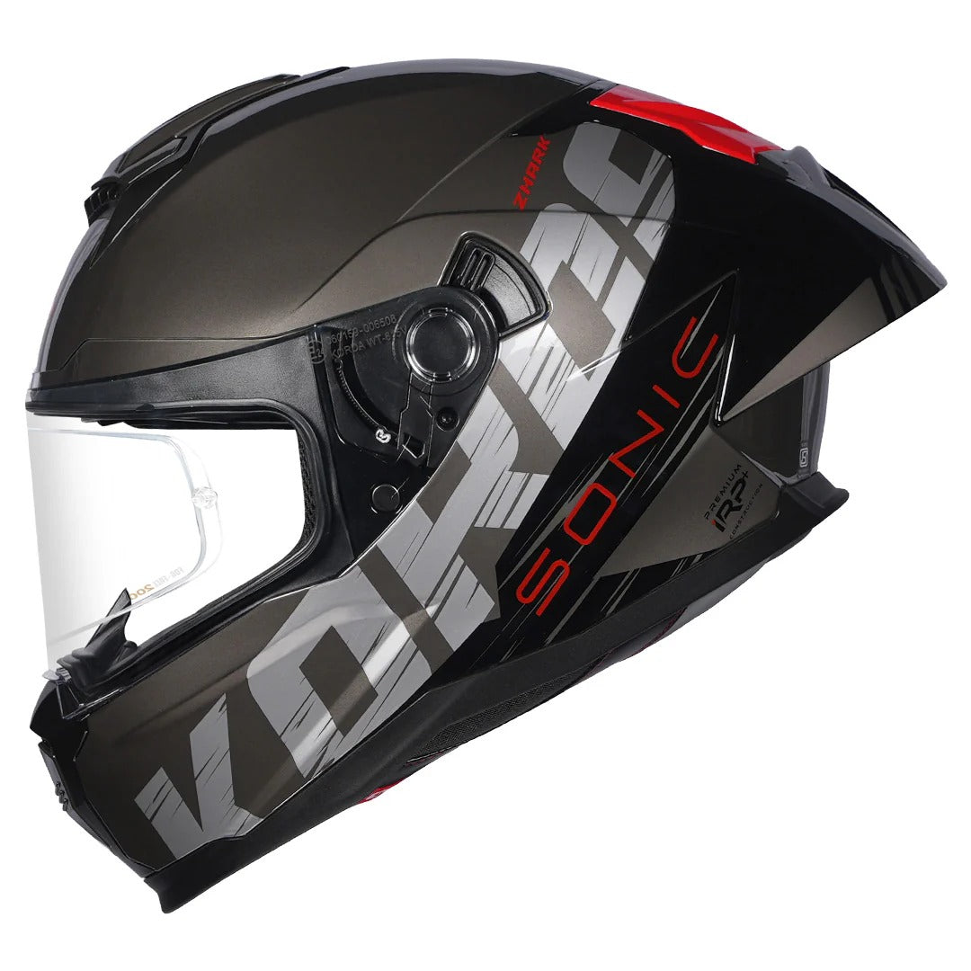 KORDA SONIC GP ZHARK HELMET - BLACK & WHITE
