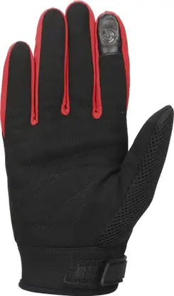 ROYAL ENFIELD URBAN HUSTLER ROVER V3 RIDING GLOVES - RED & BLACK