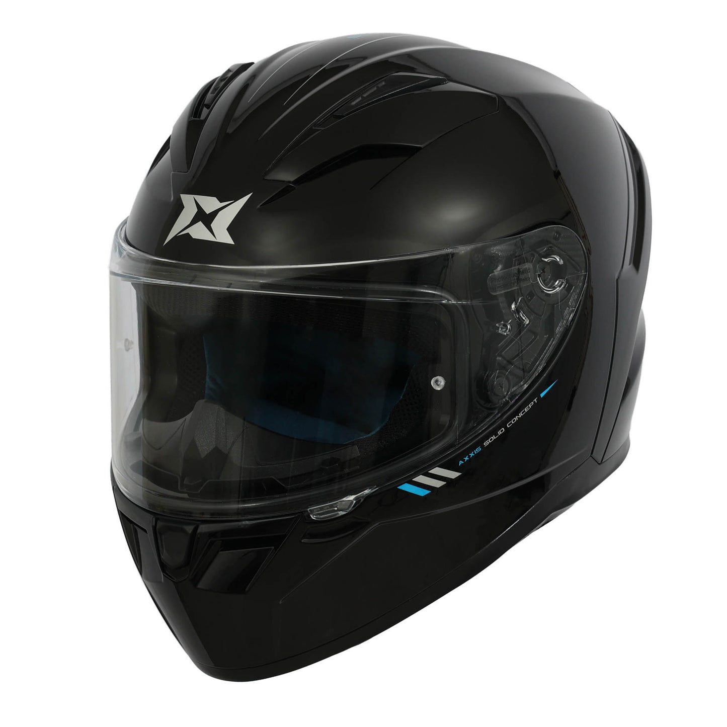 AXXIS FF109BSV EAGLE SV (SPOILER) SOLID A1 HELMET - GLOSS BLACK
